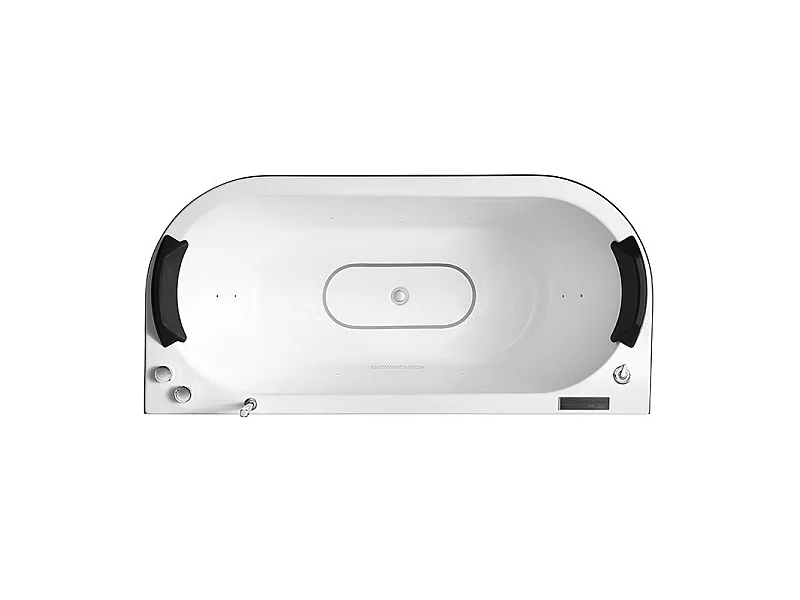 Baignoire balneo NEO BLACK 1 place ARCHIPEL® 180x80