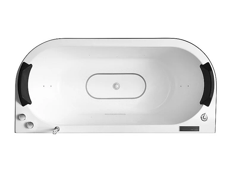 Baignoire balneo NEO BLACK 1 place ARCHIPEL® 180x80