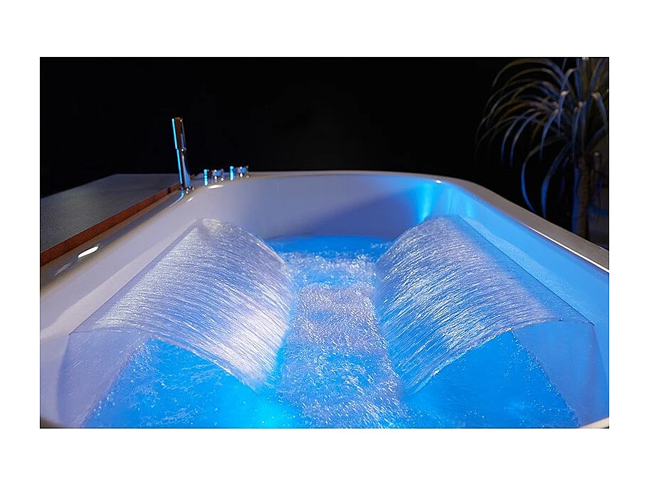 Baignoire balneo NEO BLACK 1 place ARCHIPEL® 180x80