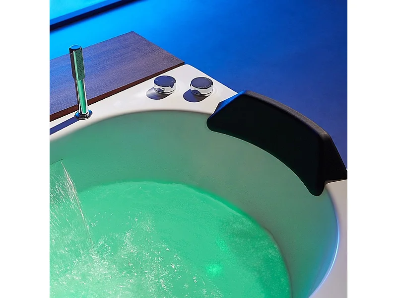 Baignoire balneo NEO BLACK 1 place ARCHIPEL® 180x80