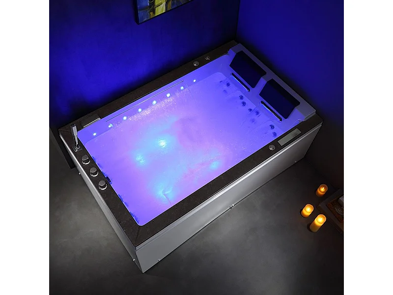 BAIGNOIRE BALNEO LORD DUO 2 PLACES ARCHIPEL® 185X120 - GAUCHE