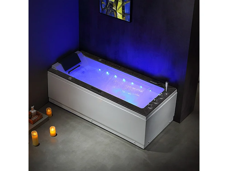 Baignoire balneo Lord Solo 1 place ZELAND® 170x75 - Droite