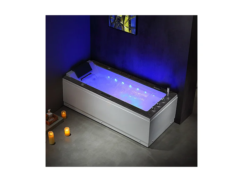 Baignoire balneo Lord Solo 1 place ZELAND® 170x75 - Droite