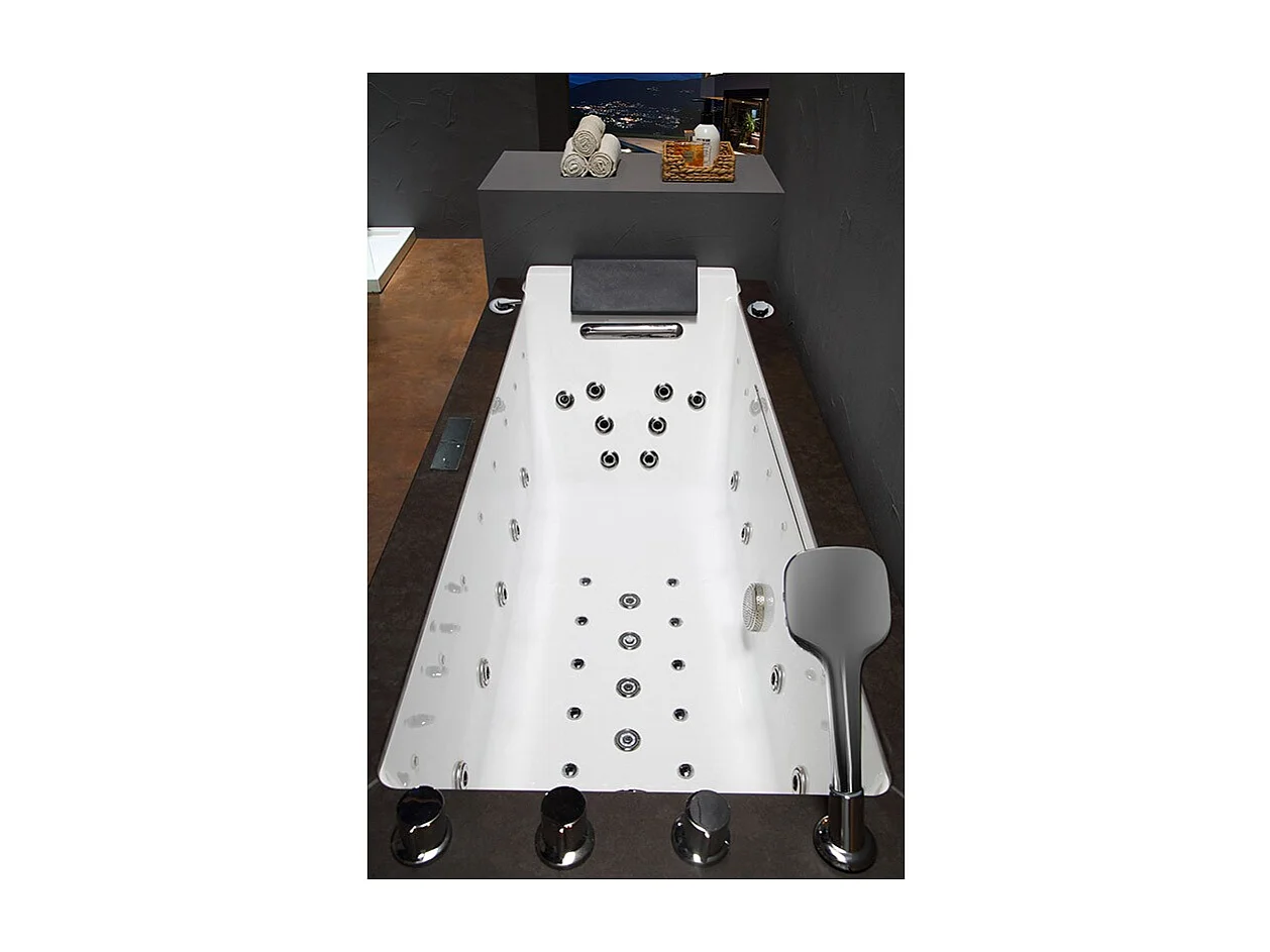 Baignoire balneo Lord Solo 1 place ZELAND® 170x75 - Droite