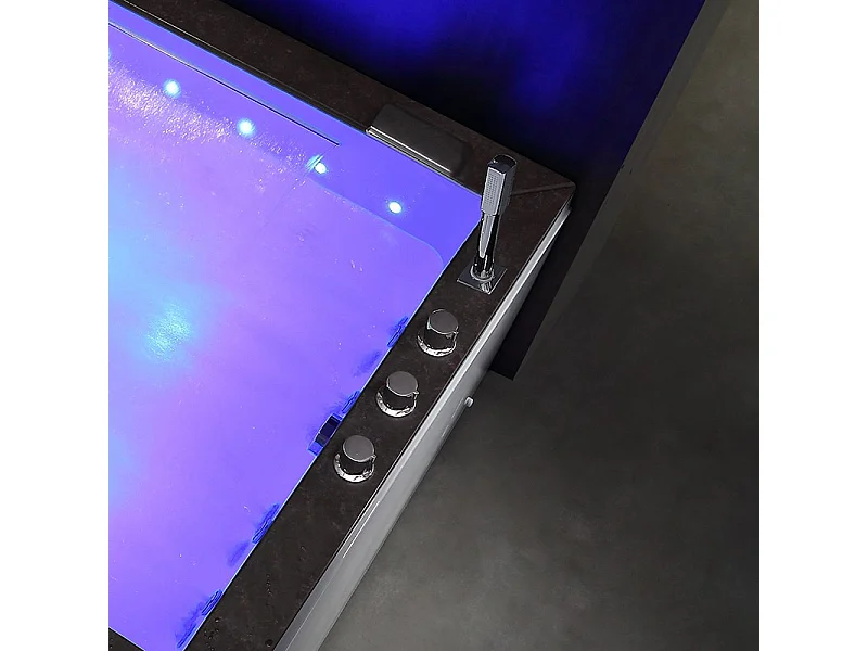 BAIGNOIRE BALNEO LORD DUO 2 PLACES ARCHIPEL® 185X120 - DROITE