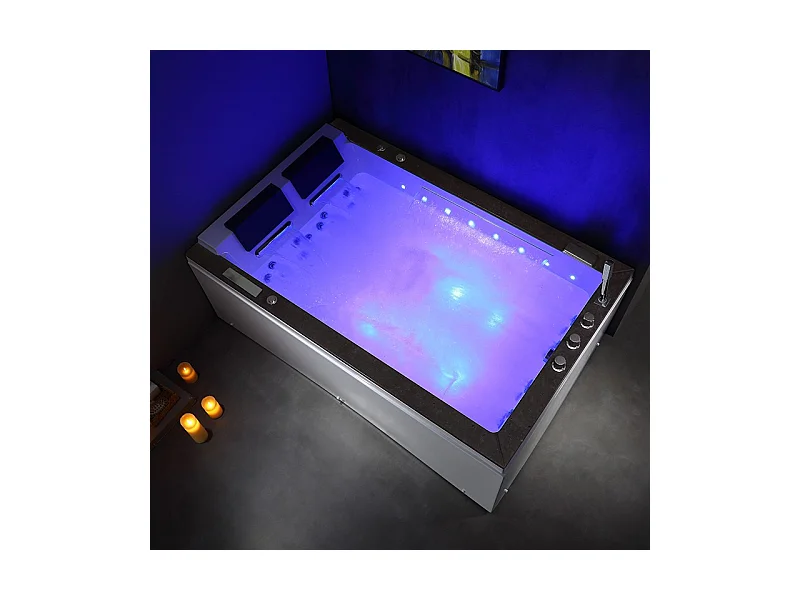 BAIGNOIRE BALNEO LORD DUO 2 PLACES ARCHIPEL® 185X120 - DROITE