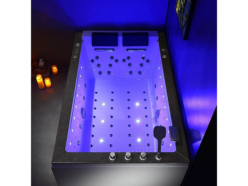 BAIGNOIRE BALNEO LORD DUO 2 PLACES ARCHIPEL® 185X120 - DROITE