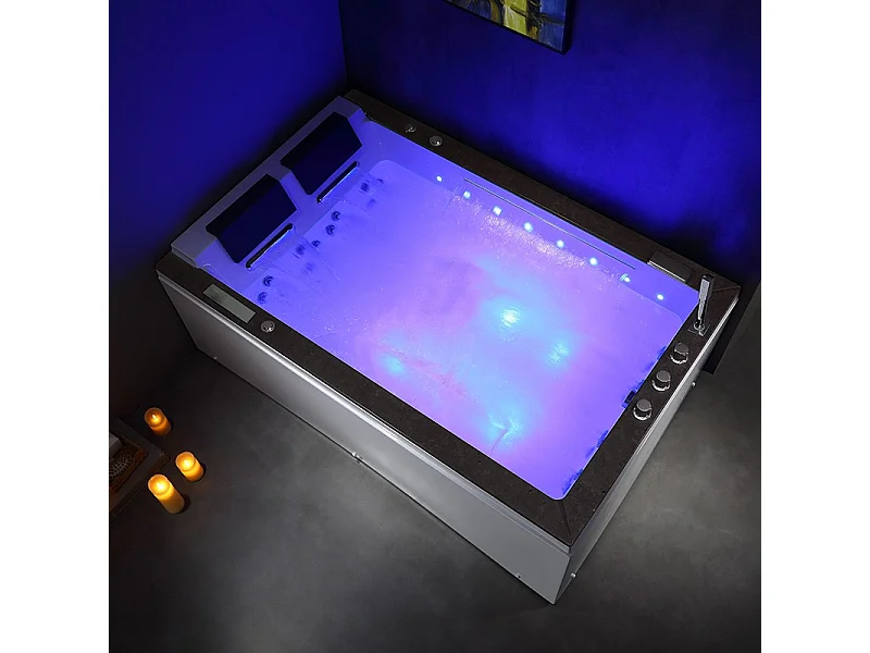 BAIGNOIRE BALNEO LORD DUO 2 PLACES ARCHIPEL® 185X120 - DROITE