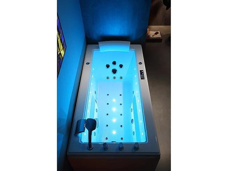 Baignoire balneo LORD SOLO MAX BLANC 1 place ARCHIPEL® 180X90 - GAUCHE