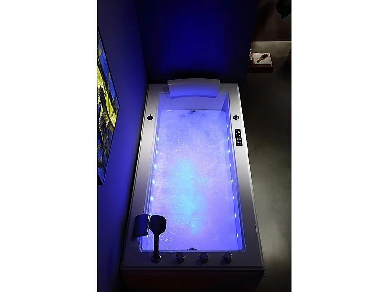 Baignoire balneo LORD SOLO MAX BLANC 1 place ARCHIPEL® 180X90 - GAUCHE