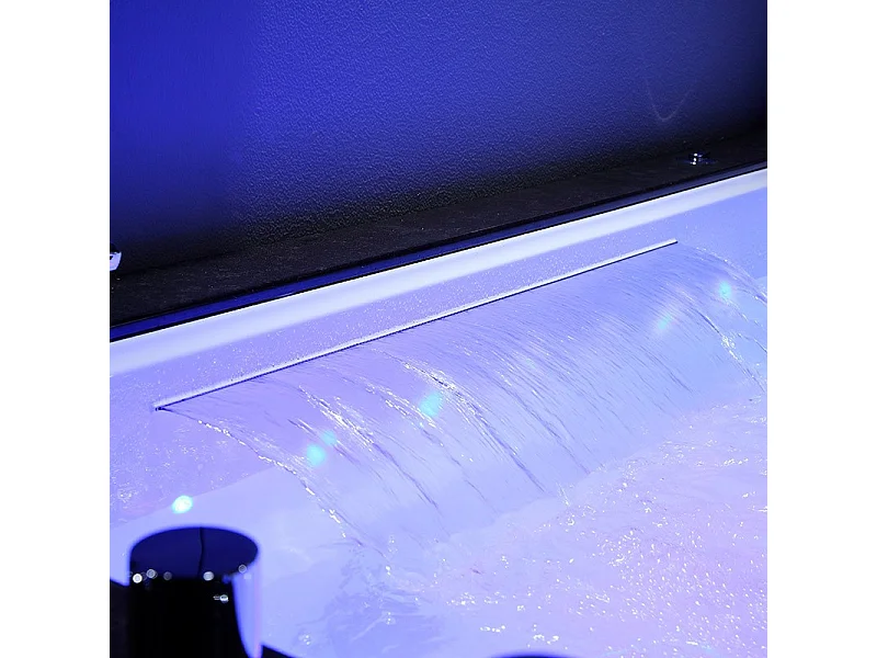 Baignoire Balnéo LORD SOLO MAX Black GAUCHE - 1 Place ARCHIPEL® 180X90