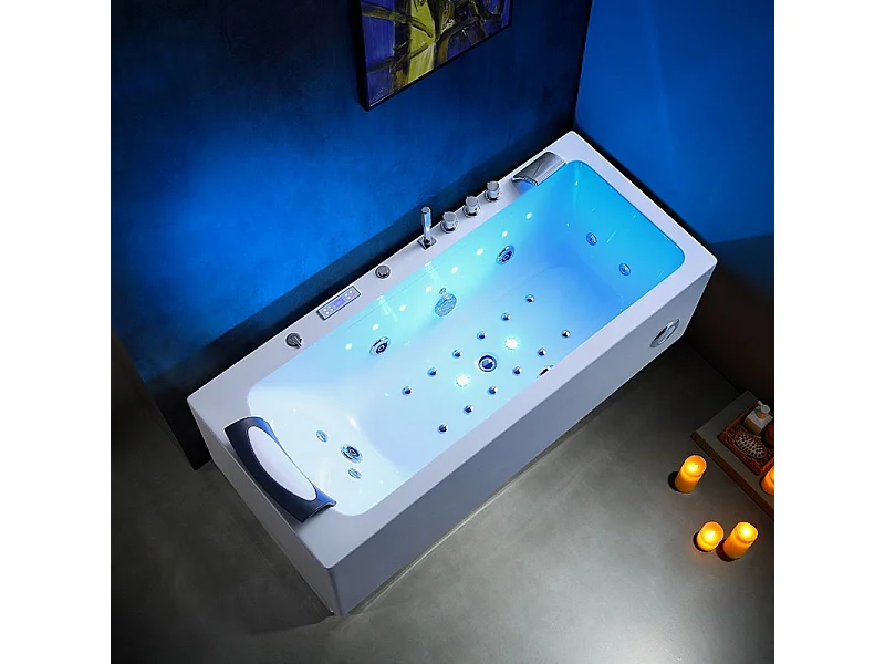 Baignoire balneo HAMILTON 170 ZELAND® 170x75 - angle droit