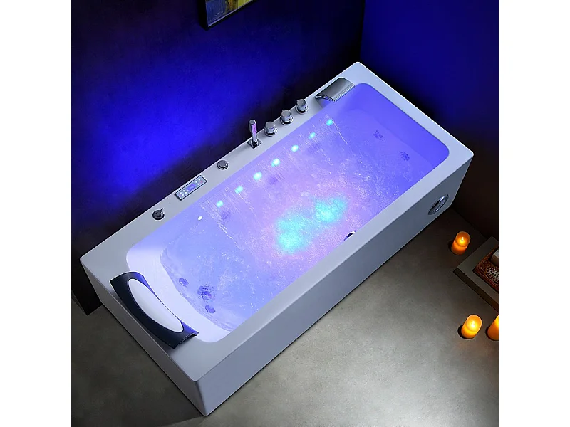 Baignoire balneo HAMILTON 170 ZELAND® 170x75 - angle droit