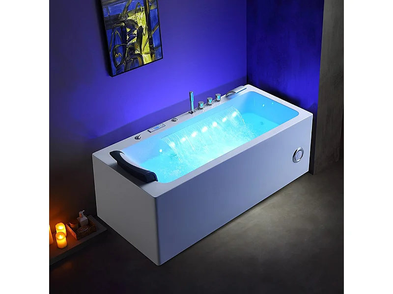 Baignoire balneo HAMILTON 170 ZELAND® 170x75 - angle droit