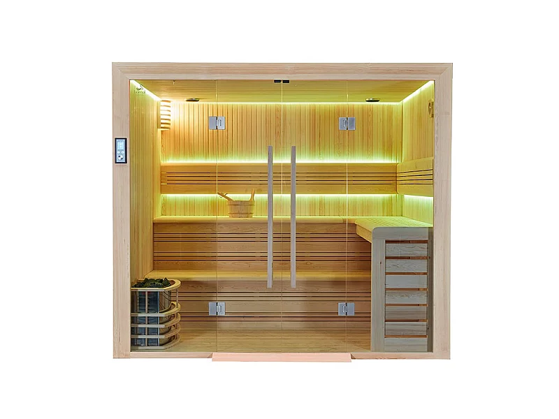 Sauna d'angle Boreal® Evasion Baltik - 240x200x210 cm