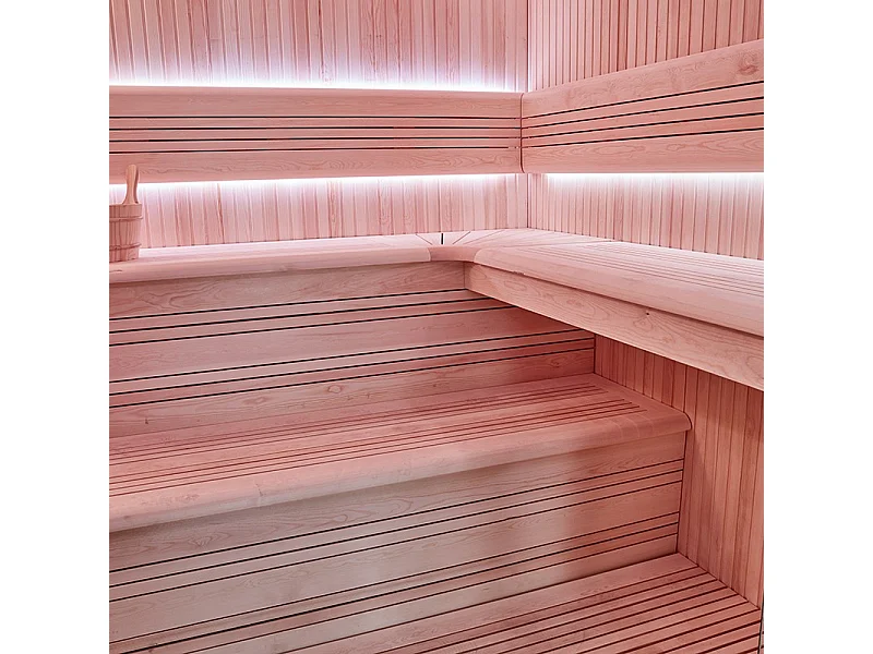 Sauna d'angle Boreal® Evasion Baltik - 240x200x210 cm