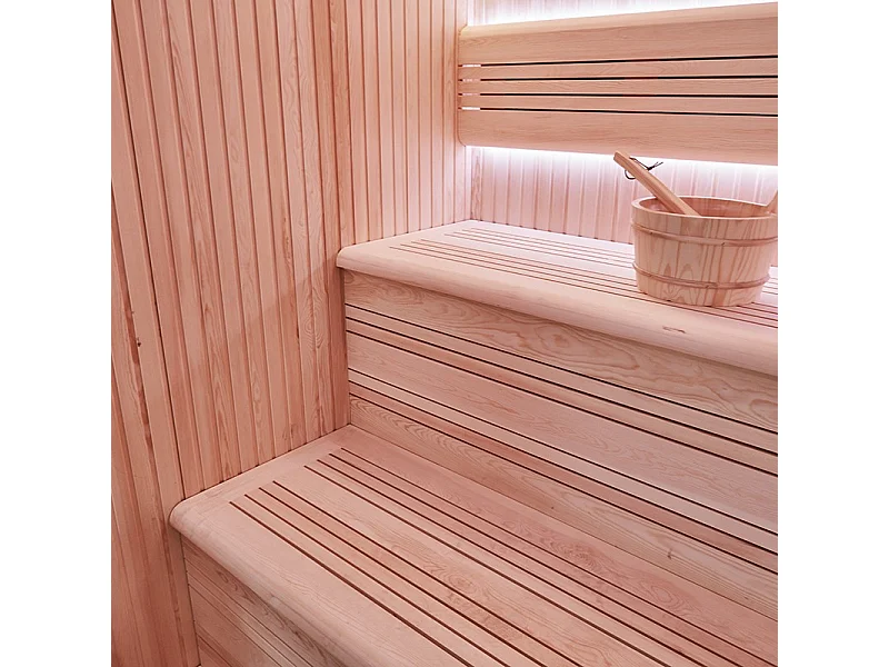 Sauna d'angle Boreal® Evasion Baltik - 240x200x210 cm