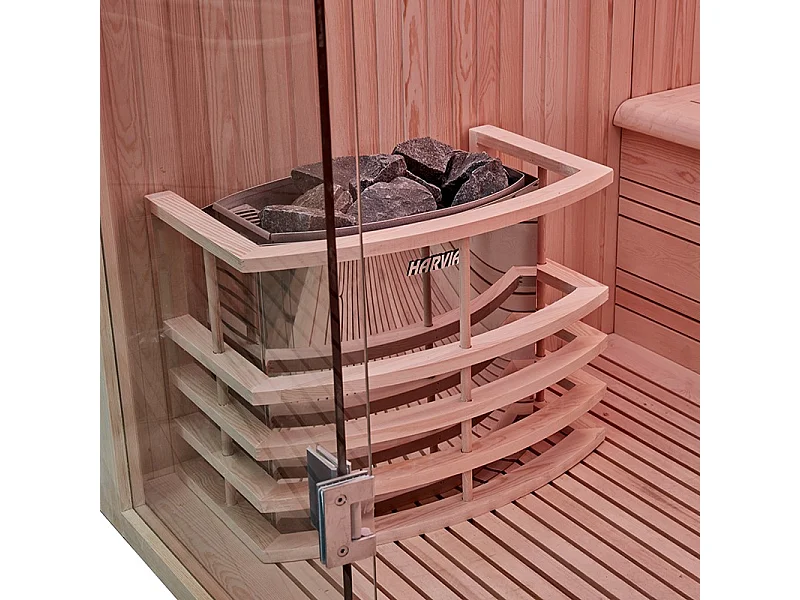 Sauna d'angle Boreal® Evasion Baltik - 240x200x210 cm