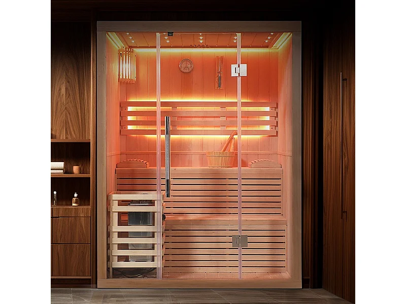 Sauna finlandais Nordica® Vapeur V23 - 2-3 places - 150 x 120 x H.200