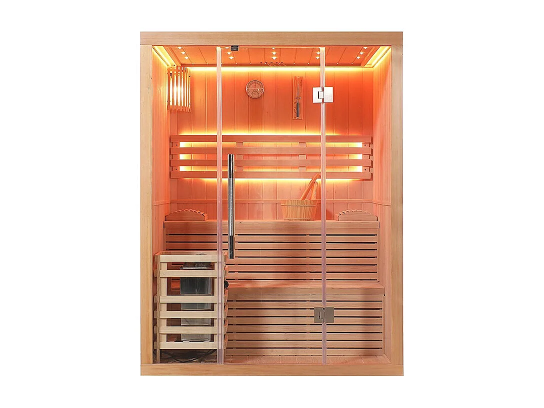 Sauna finlandais Nordica® Vapeur V23 - 2-3 places - 150 x 120 x H.200