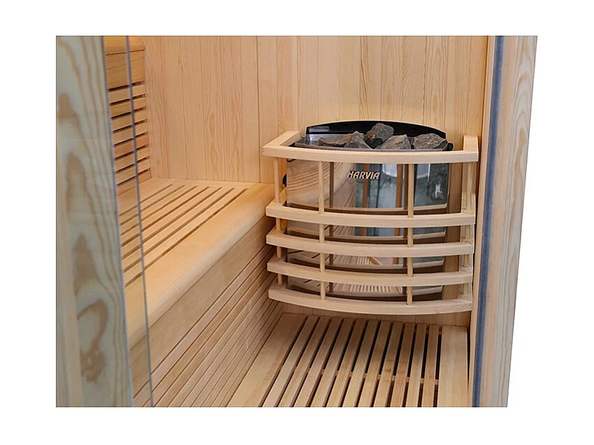Sauna d'angle Boreal® Evasion Baltik 3/4 places - 160x160x210 cm