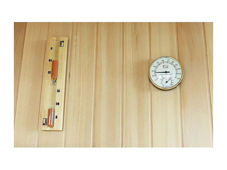 Sauna d'angle finlandais Nordica® Vapeur V34 - 3-4 places - 150 x 150 x H.200