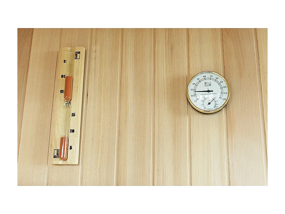 Sauna d'angle finlandais Nordica® Vapeur V34 - 3-4 places - 150 x 150 x H.200