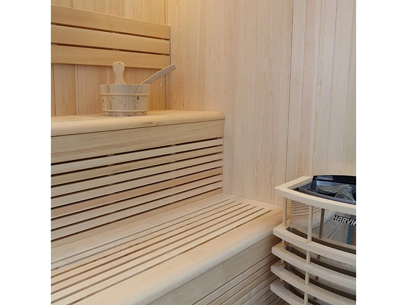 Sauna d'angle Boreal® Evasion Baltik 5 places - 180x180x210 cm