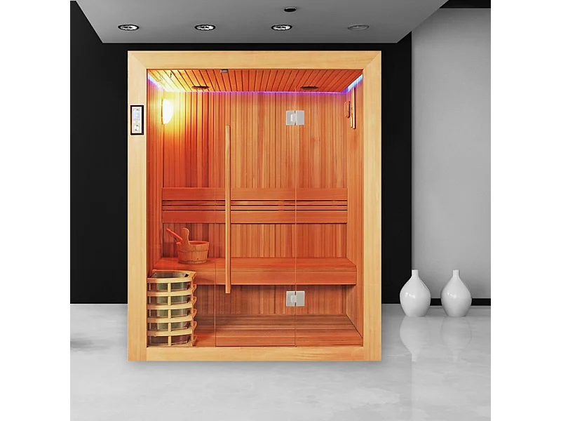 Sauna Boreal® Evasion 160 - sauna de luxe en cèdre rouge 3 personnes