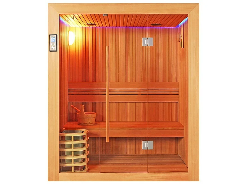 Sauna Boreal® Evasion 160 - sauna de luxe en cèdre rouge 3 personnes