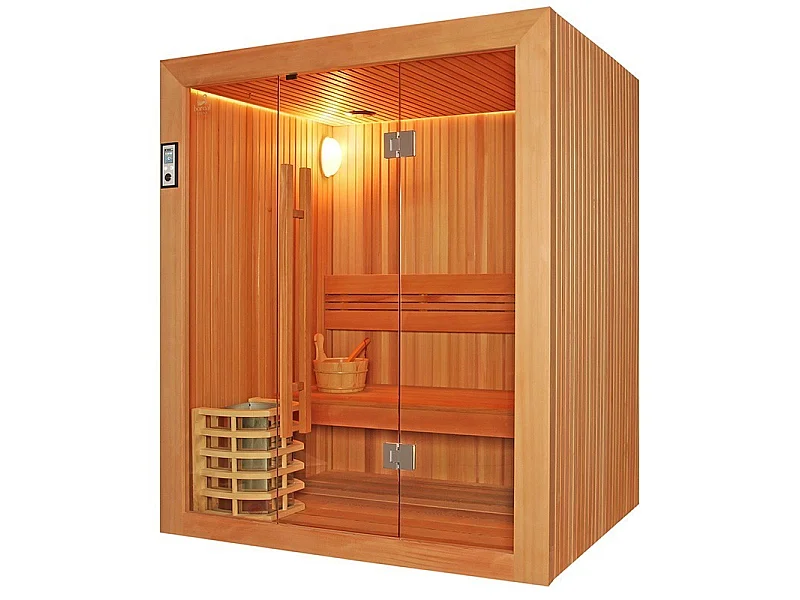 Sauna Boreal® Evasion 160 - sauna de luxe en cèdre rouge 3 personnes
