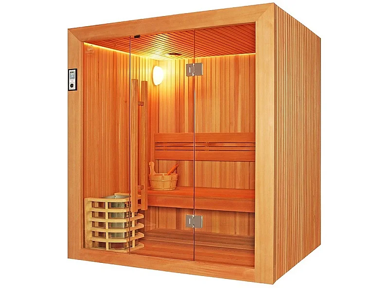 Sauna Boreal® Evasion 180 - sauna de luxe en cèdre rouge 3 à 4 personnes