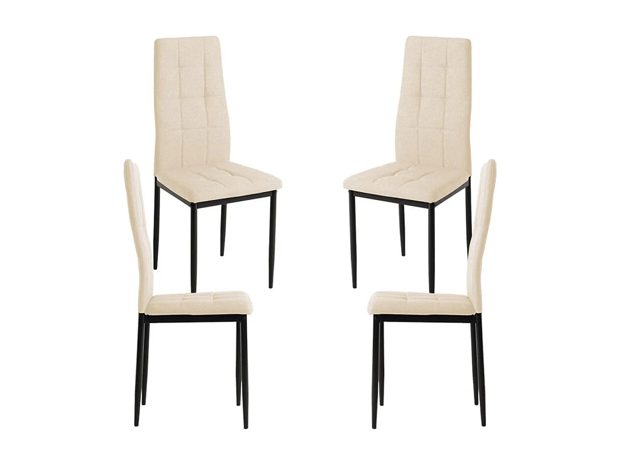 Packs Sillas Comedor - Pack 4 Sillas Lan Tela - Beige