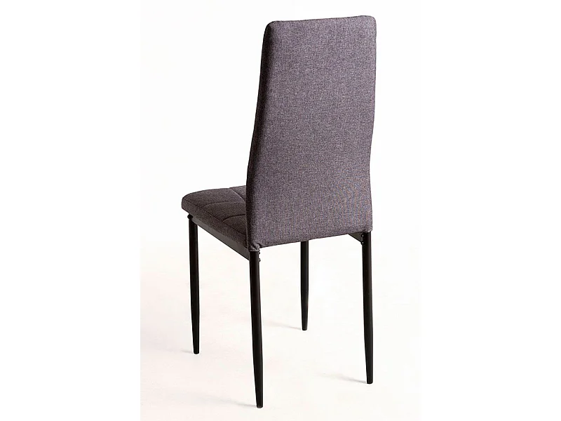 Packs Sillas Comedor - Pack 4 Sillas Lan Tela - Gris oscuro