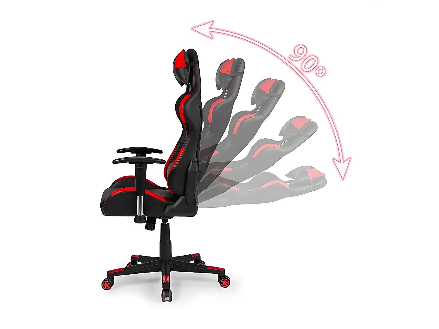 Silla gaming Silverstone Negro - Rojo Silverstone
