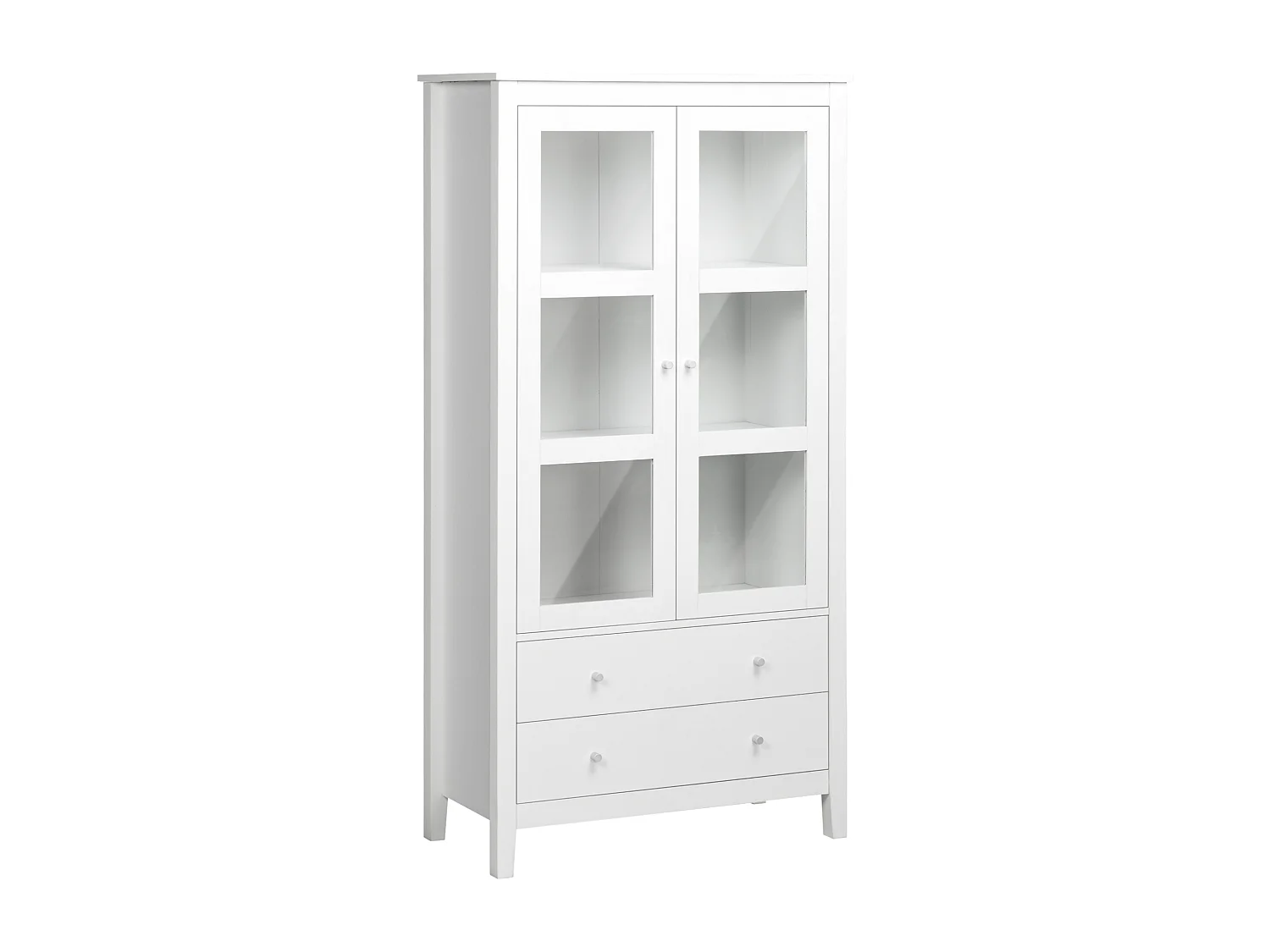 Vitrina de salón blanco 80x40x160 cm HOMCOM