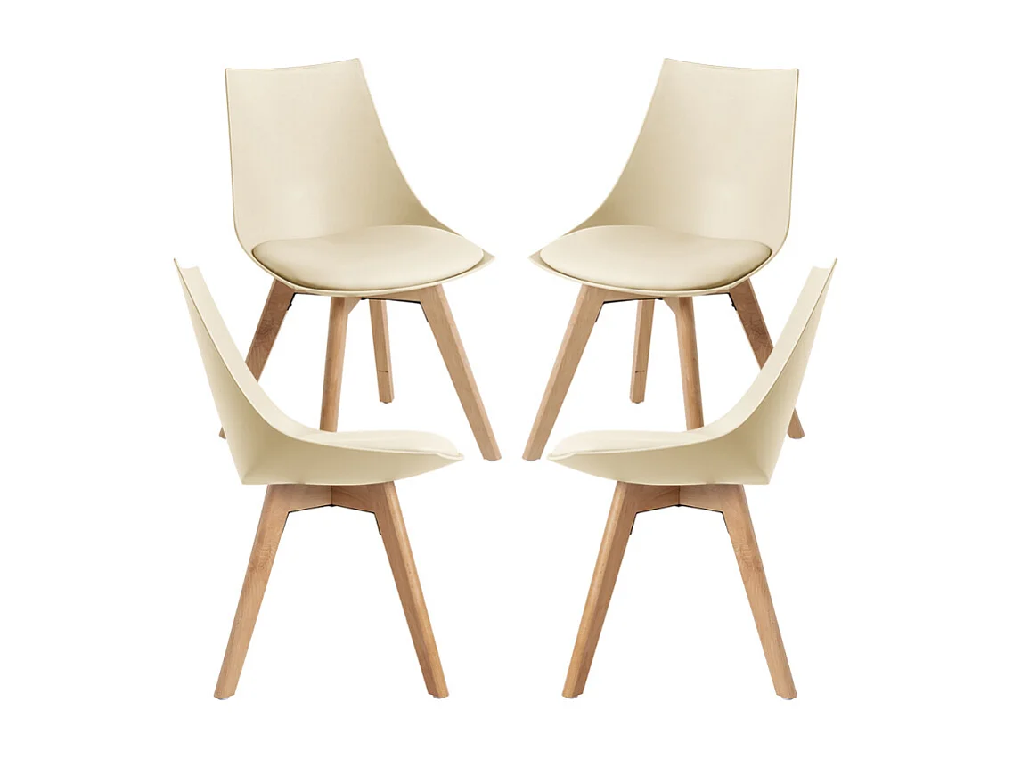 Packs Sillas Comedor - Pack 4 Sillas Blok - Beige