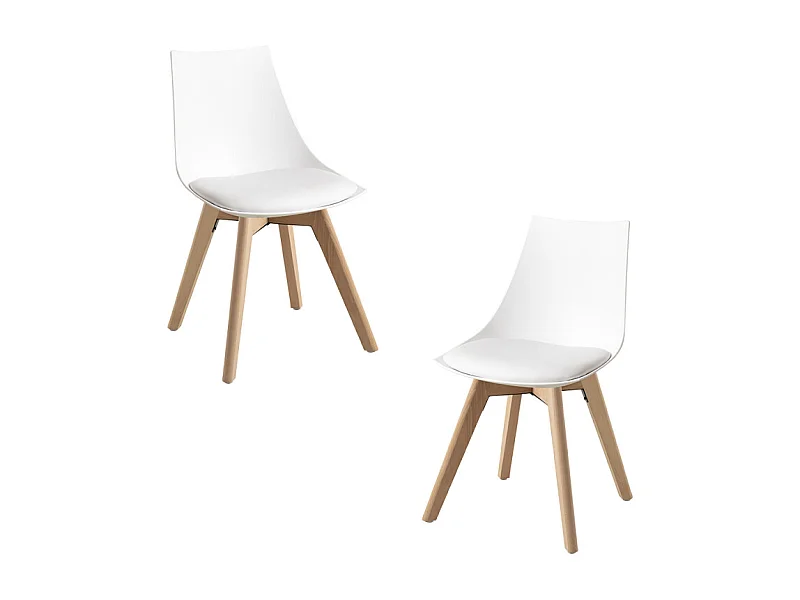 Packs Sillas Comedor - Pack 2 Sillas Blok - Blanco