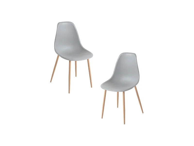 Packs Sillas Comedor - Pack 2 Sillas Mykle - Gris claro