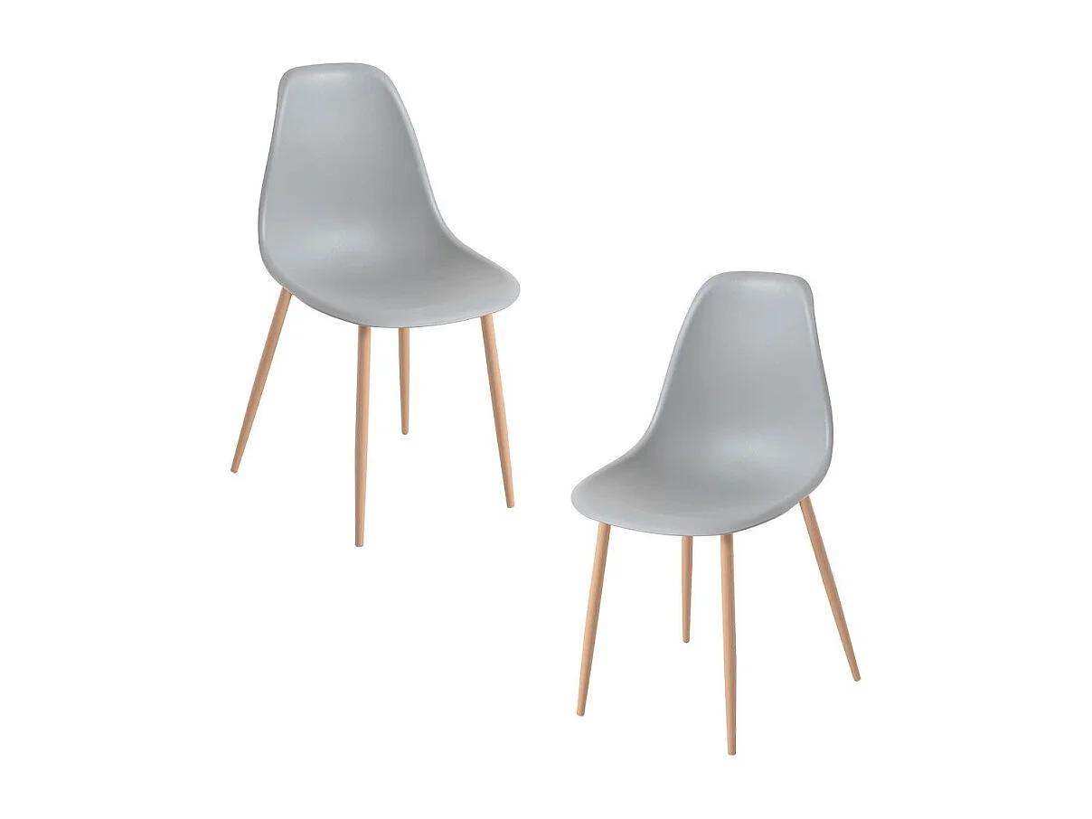 Packs Sillas Comedor - Pack 2 Sillas Mykle - Gris claro