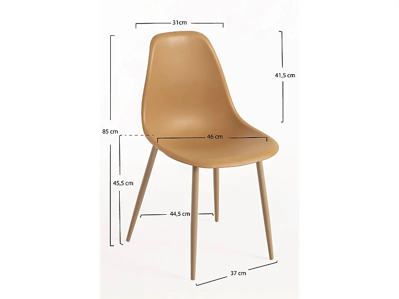 Packs Sillas Comedor - Pack 6 Sillas Mykle - Mostaza