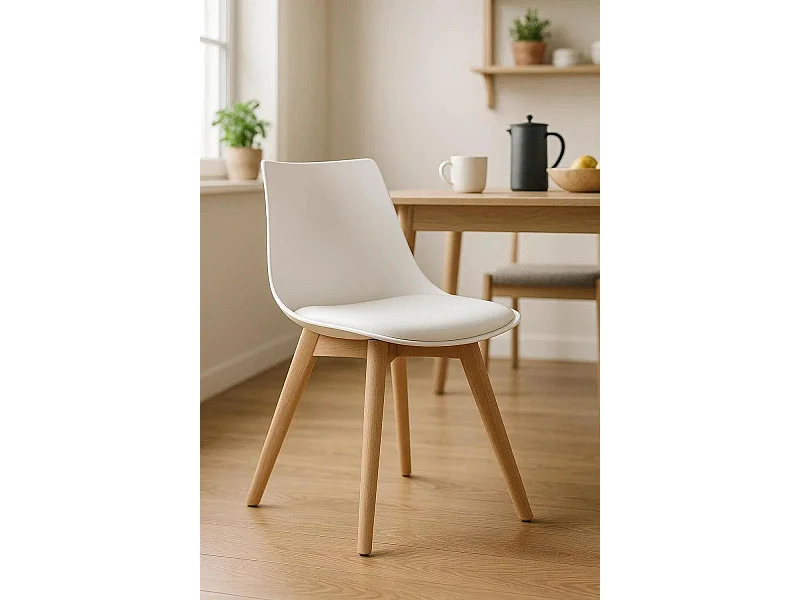 Sillas Comedor - Silla Blok - Blanco