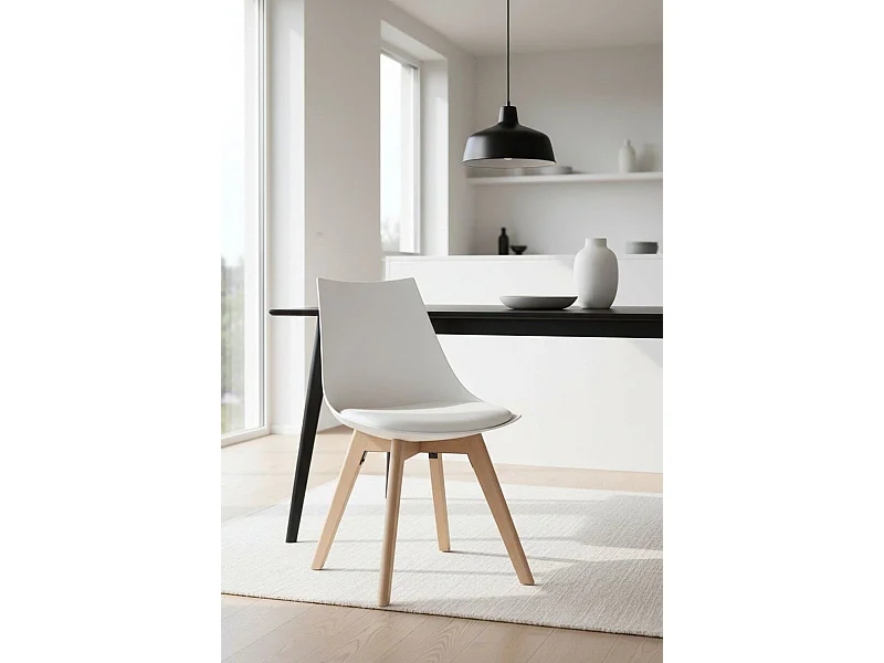 Sillas Comedor - Silla Blok - Blanco