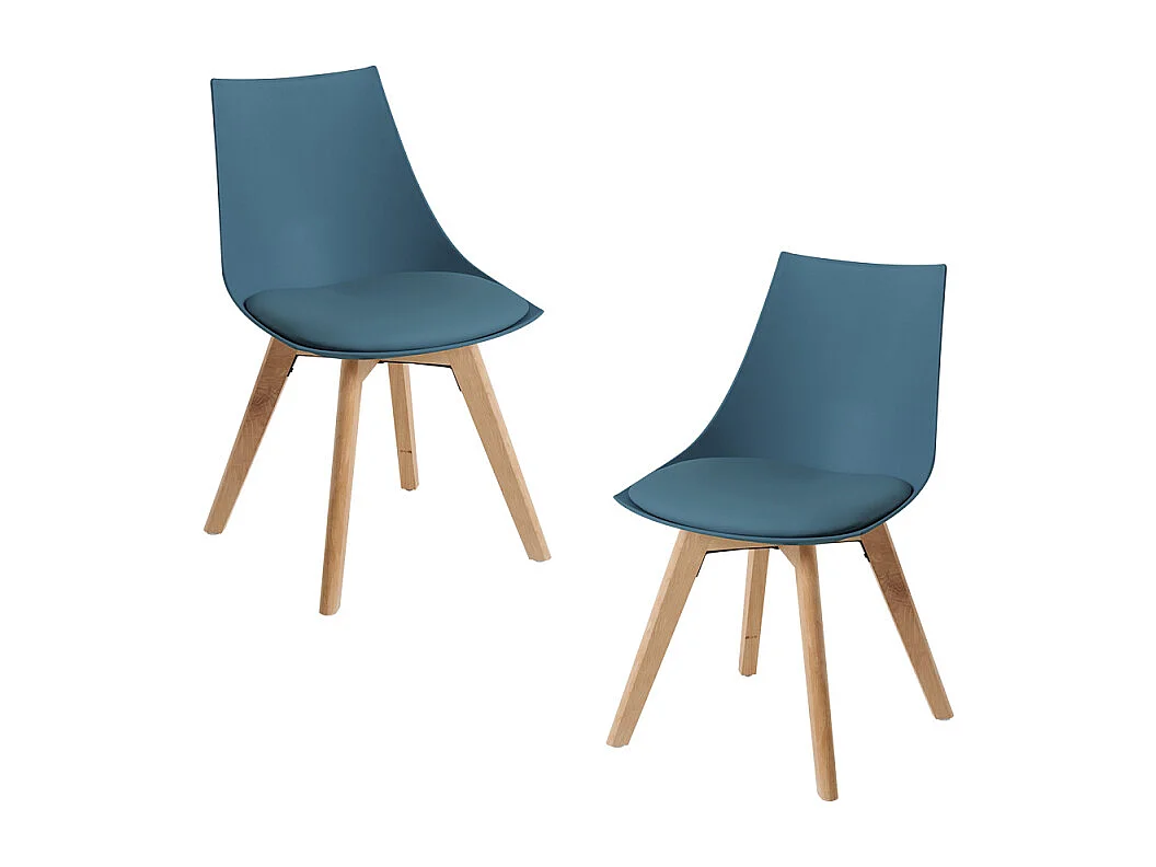 Packs Sillas Comedor - Pack 2 Sillas Blok - Verde azulado