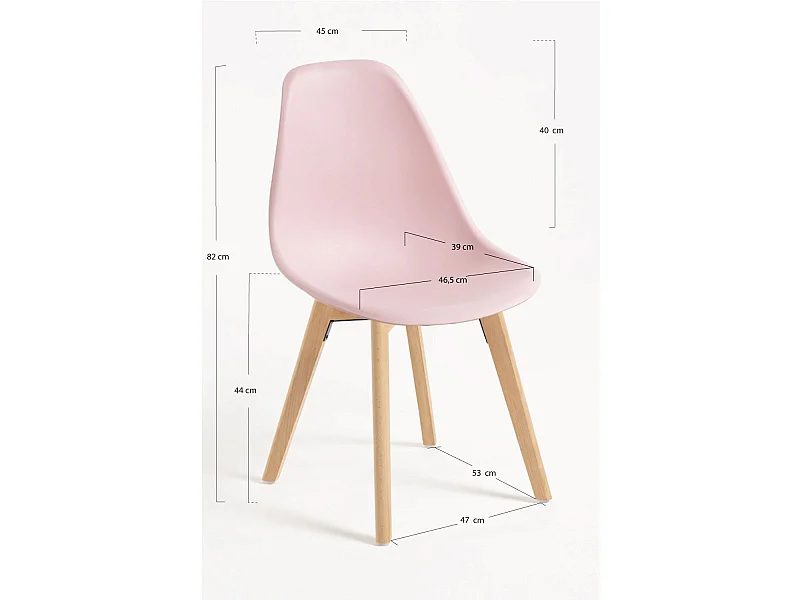 Packs Sillas Comedor - Pack 2 Sillas Kelen - Rosa