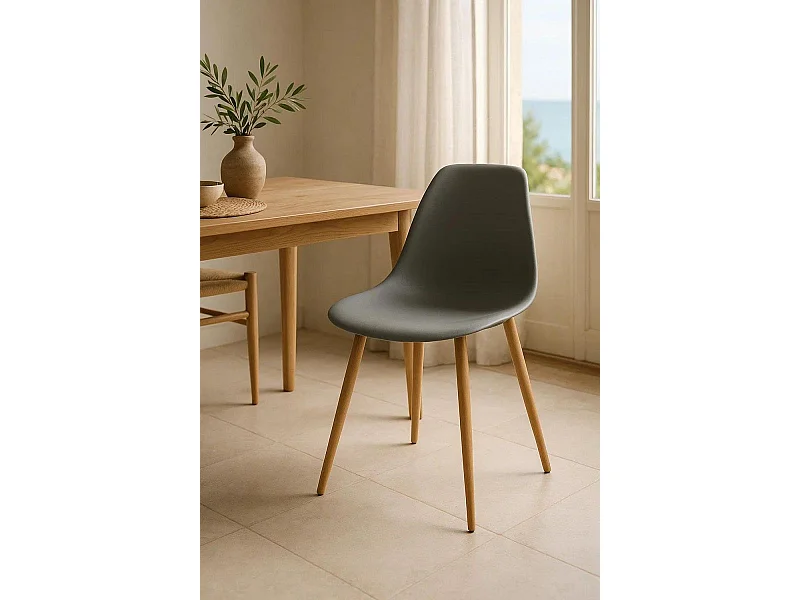 Sillas Comedor - Silla Mykle - Gris claro