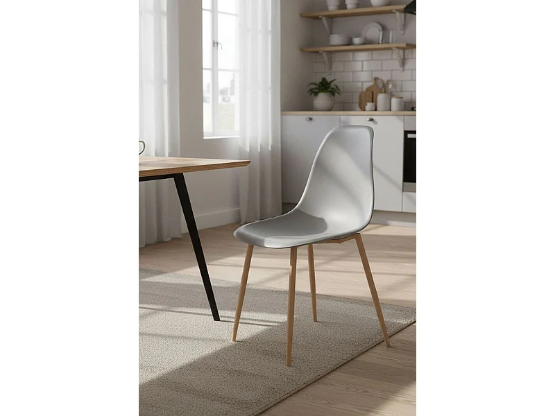 Sillas Comedor - Silla Mykle - Gris claro