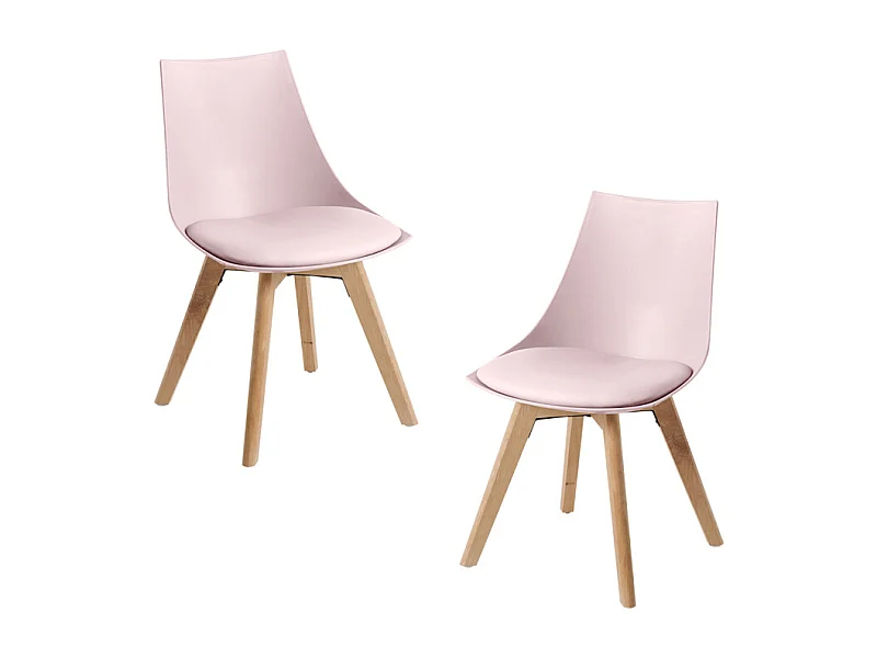 Packs Sillas Comedor - Pack 2 Sillas Blok - Rosa