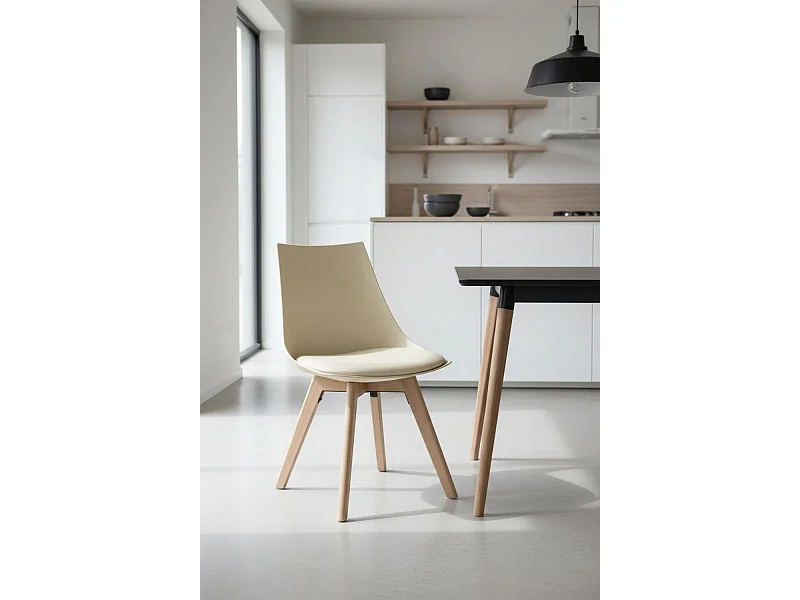 Sillas Comedor - Silla Blok - Beige
