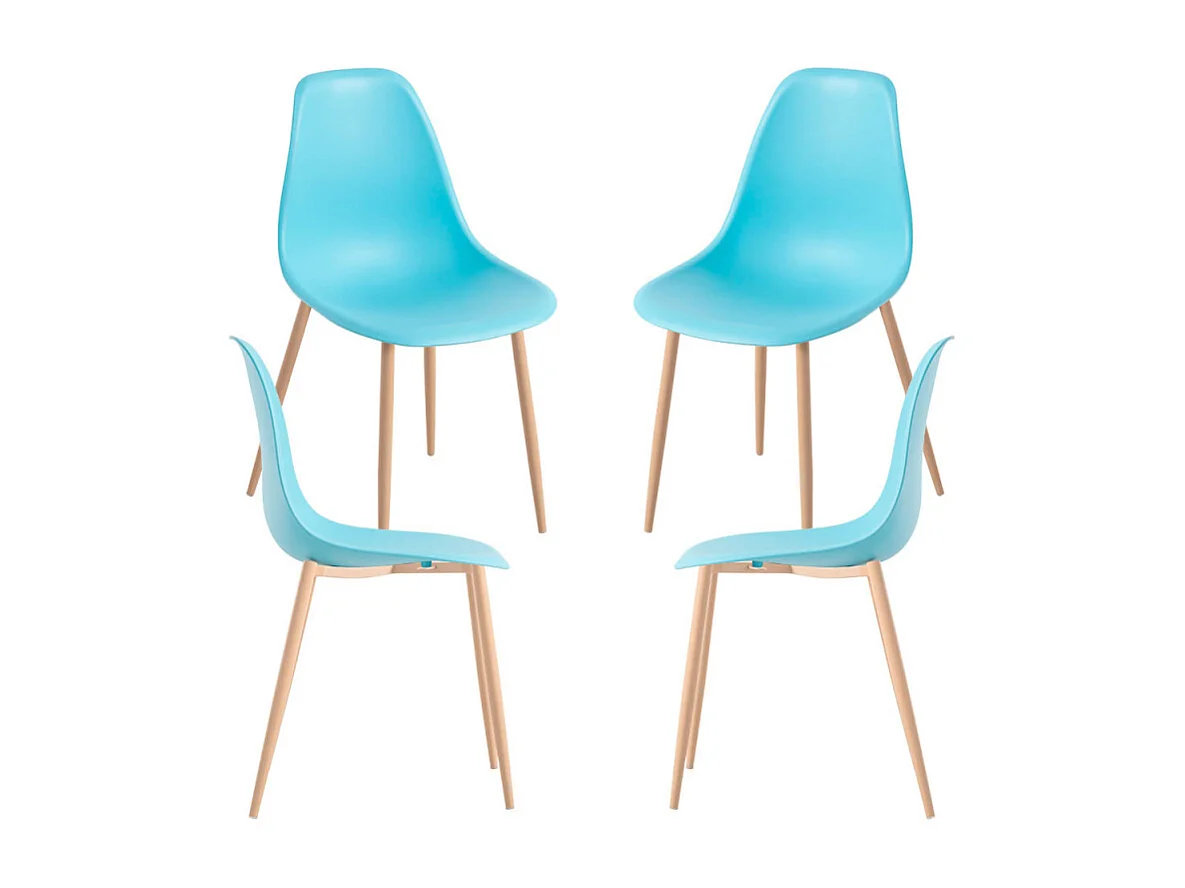 Packs Sillas Comedor - Pack 4 Sillas Mykle - Turquesa